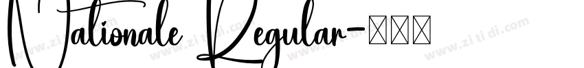 Nationale Regular字体转换